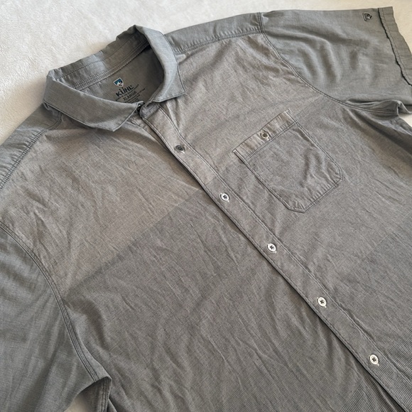 Kuhl | The Ombre Short Sleeve Button Up Stripe Shirt 7348 (XL) - Picture 1 of 16